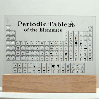 Tabla Periódica con Elementos Reales – Explora la Ciencia en la Palma de Tu Mano.